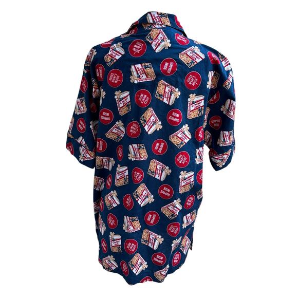 Cracker Jack '02 Vintage Button Front Shirt Small 100% Cotton Made in Hong Kong - Picture 5 of 8